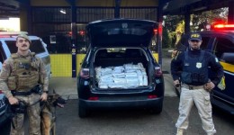 Homem é preso pela PRF com mais de 18kg de Cocaína no Oeste de SC